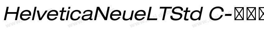 HelveticaNeueLTStd C字体转换